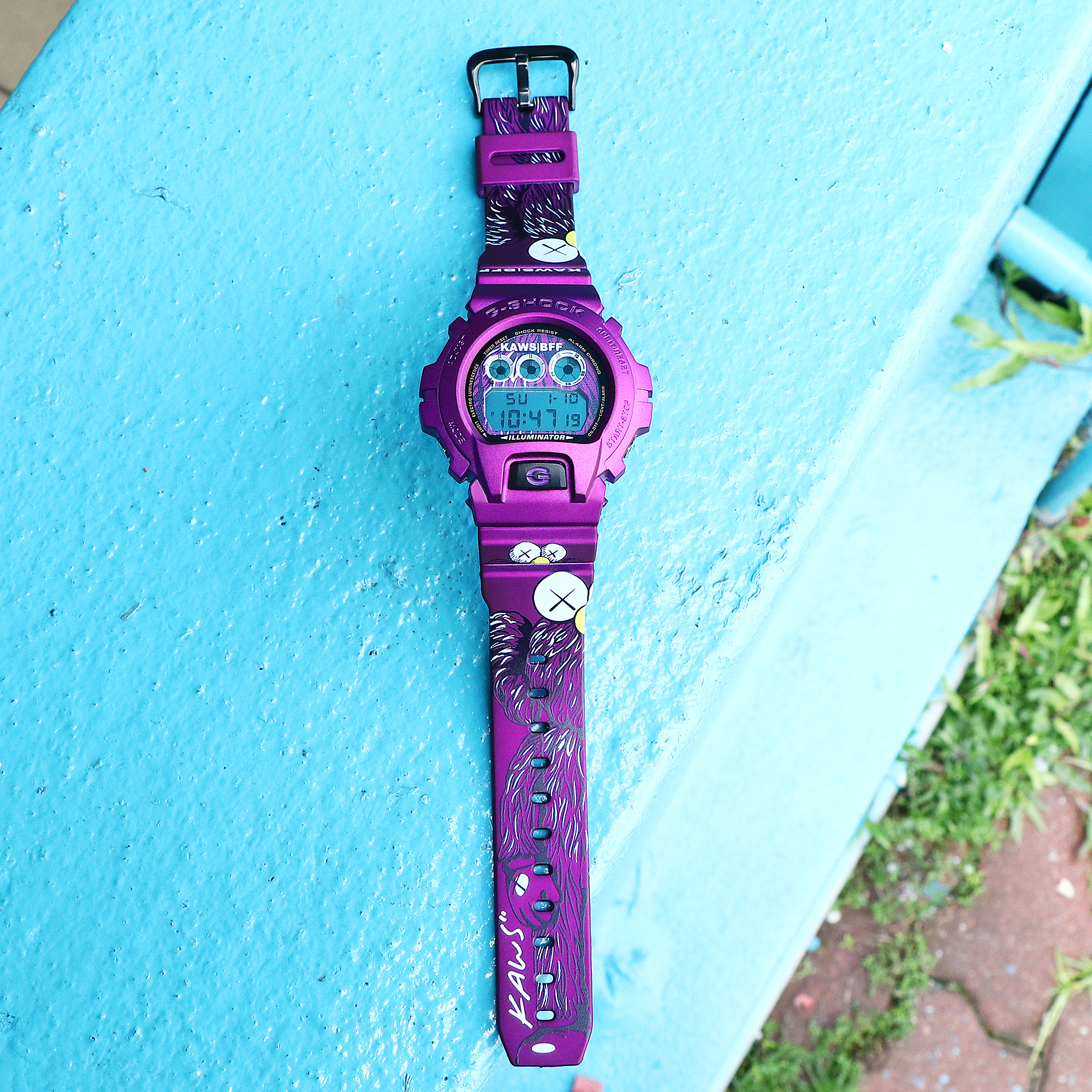 G-Shock DW-6900 Purple Satin KAWS BFF Special Custom Design