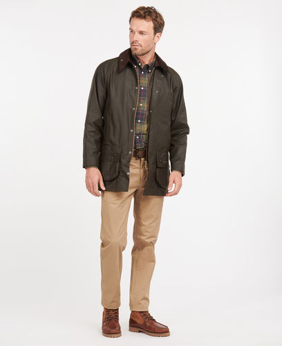 Barbour iconic Beaufort olive wax hunting jacket - Tweedchasse