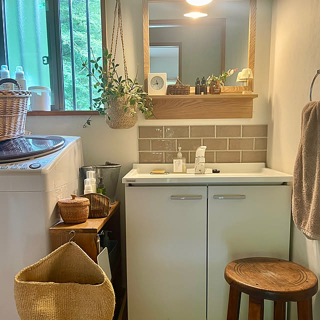 洗面台DIYのインテリア・手作りの実例 ｜ RoomClip（ルームクリップ）