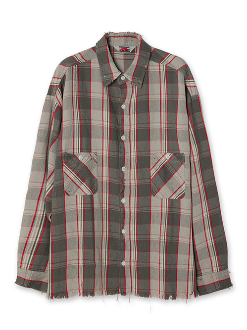 セント マイケル - ©️SAINT Mxxxxxx | SA FLANNEL SHIRT-Red-Sの通販