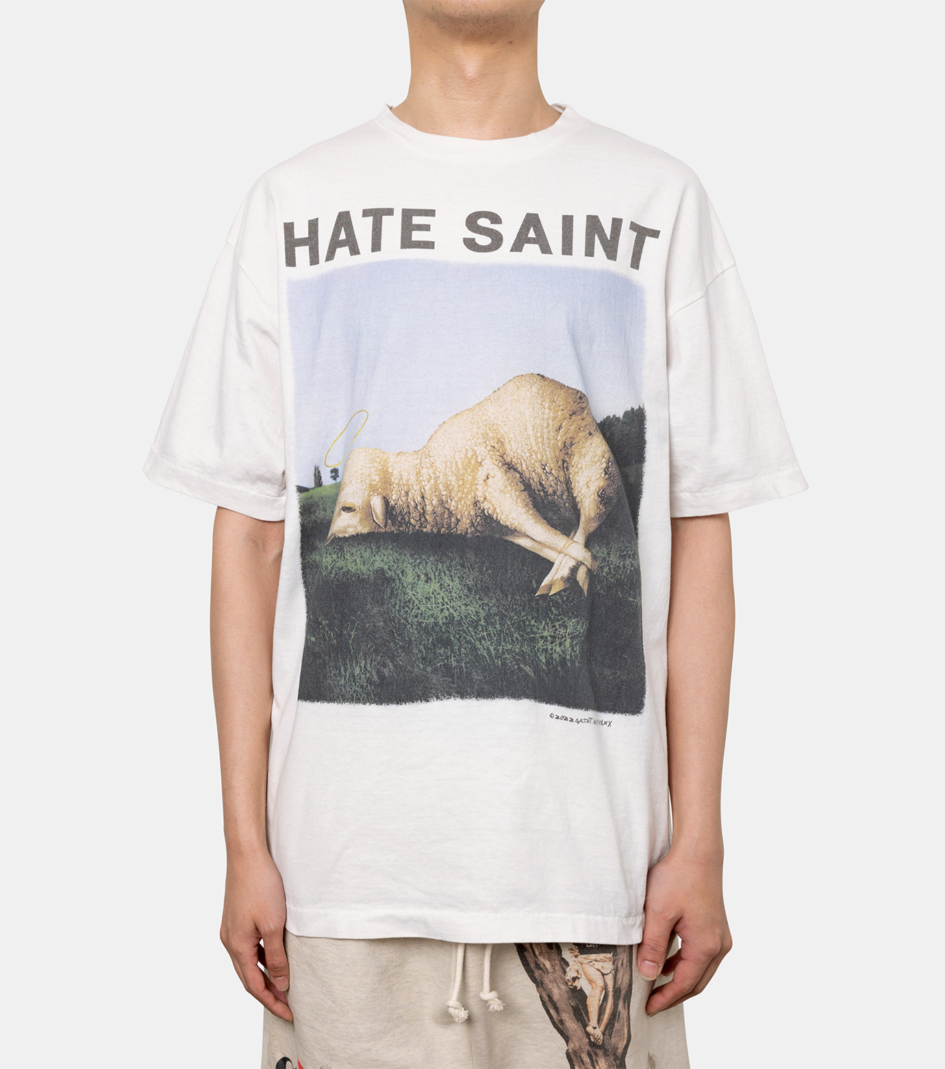 セント マイケル - ©️SAINT Mxxxxxx | HATE SHEEP TEE-White-Sの通販