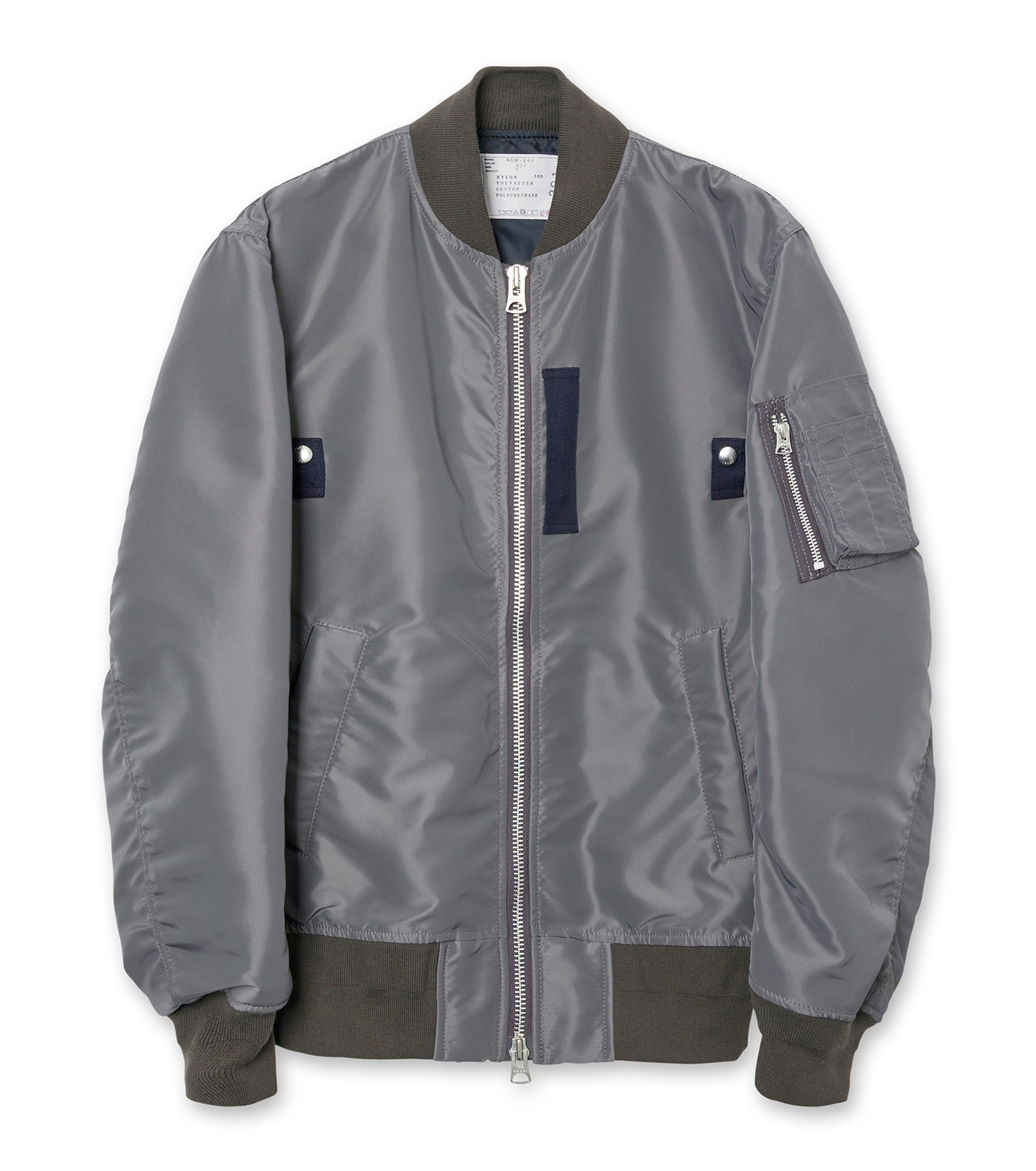 サカイ - sacai | Nylon Twill Blouson-Charcoal Gray-3の通販