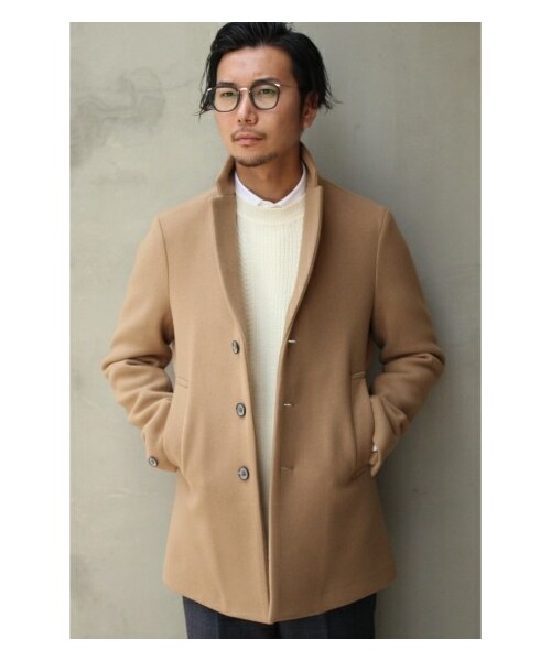 EDIFICE（エディフィス）の「100Sメルトン ショートチェスターコート