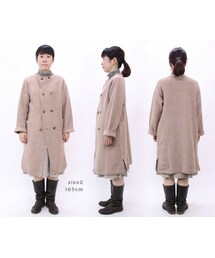 45R（フォーティファイブアール）の「ウールアルパカ縮絨コート