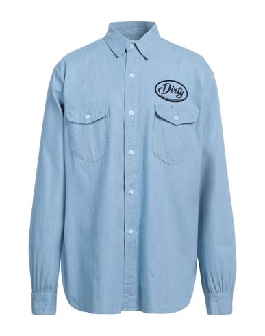 Mountain Research Man Shirt Light Blue Size Xl Cotton | ModeSens