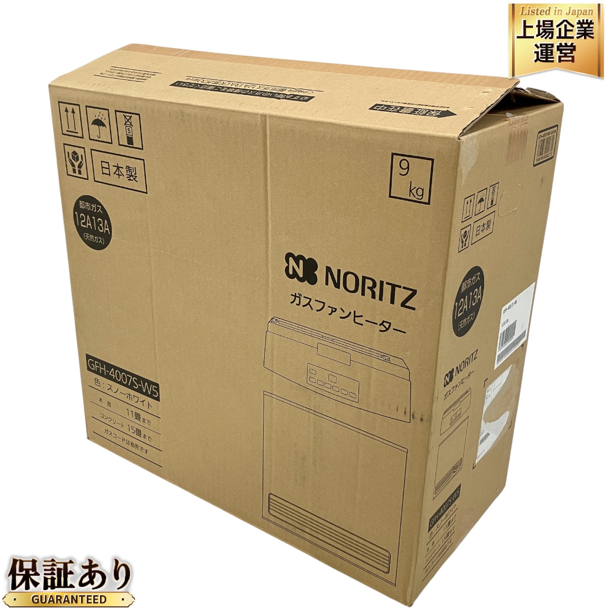 NORITZ ガスファンヒーター GFH-4007S-W5 都市ガス2024年製 【公式通販】