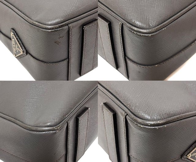 本物 PRADA プラダ ブリーフケース ビジネスバッグ サフィアーノ