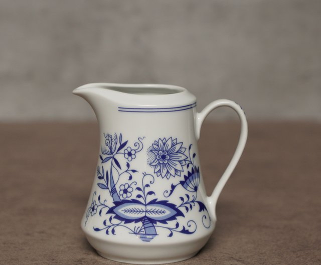 台湾 チェコスロバキア ボヘミアブルーオニオン シュガー缶 ミルク