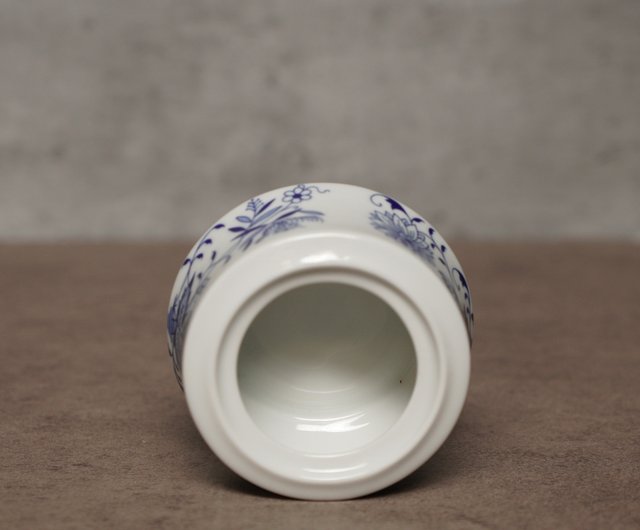 台湾 チェコスロバキア ボヘミアブルーオニオン シュガー缶 ミルク