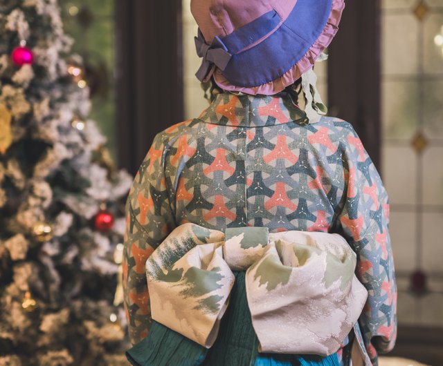 台湾 【昭和花柄】クラシックフリルハット/サンハット/バケットハット