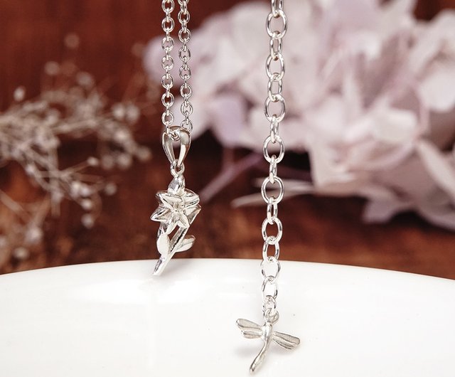 送料無料】台湾 蟹座 誕生日プレゼント 百合 スターリングシルバー