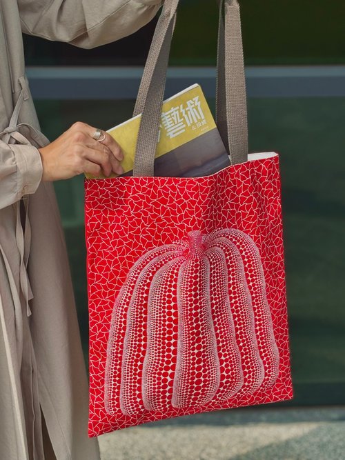 台湾 草間彌生 美術館限定 赤いかぼちゃ トートバッグ