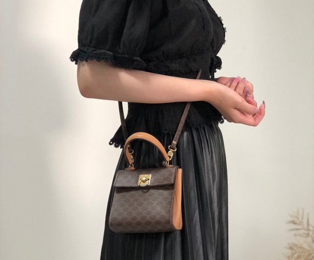 日本直送 名牌中古包 】CELINE セリーヌ マカダム ガンチーニ