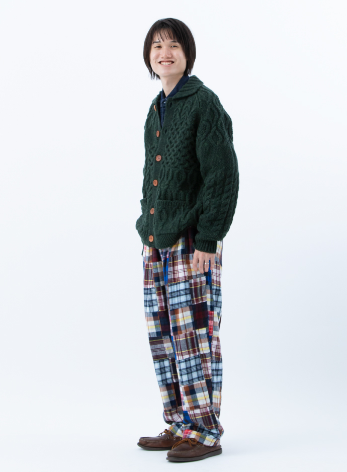 ビームス プラス〉のカーディガン アラン パッチワーク | BEAMSの百