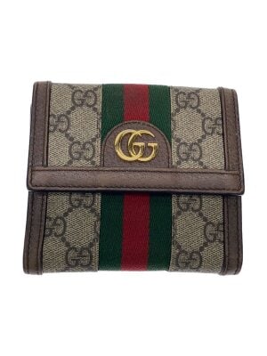 GUCCI(グッチ) / 2つ折り財布/キャンバス/BEG/総柄/レディース/131594