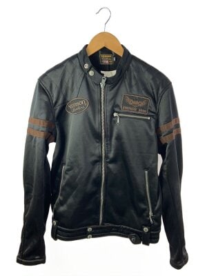 VANSON(バンソン) / ダブルライダースジャケット/40/レザー/ブラック