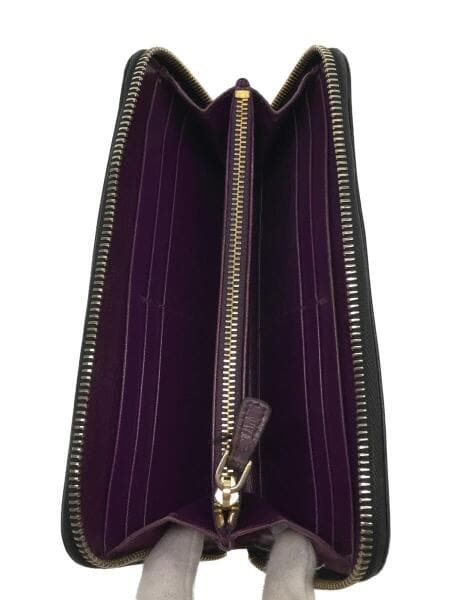 MIU MIU(ミュウミュウ) / 長財布/レザー/ブラック/無地/メンズ | 中古