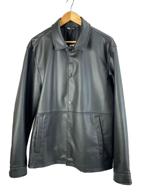 ZARA(ザラ) / レザージャケット・ブルゾン/XL/フェイクレザー/BLK