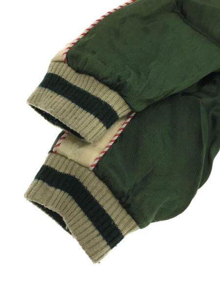 CROPPED HEADS(クロップドヘッズ) / スカジャン/零戦/桜/GRN/右下破れ