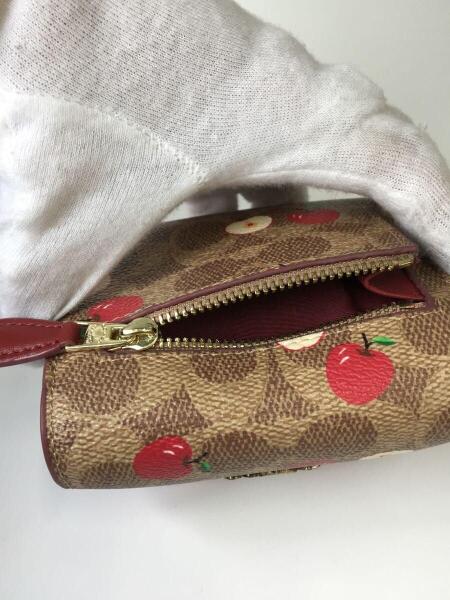 COACH(コーチ) / 2つ折り財布/PVC/りんご | 中古品の販売・通販なら