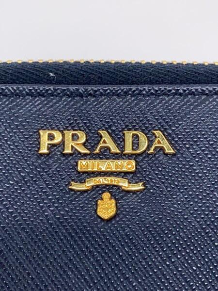 PRADA(プラダ) / キーケース/レザー/NVY/サフィアーノ/ラウンドジップ