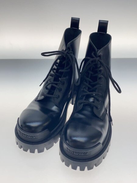 BALENCIAGA(バレンシアガ) / レースアップブーツ/35/BLK/レザー/Strike