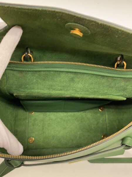 CELINE(セリーヌ) / ショルダーバッグ/レザー/グリーン/ベルトバッグ
