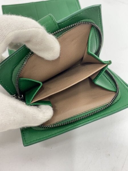 BOTTEGA VENETA(ボッテガヴェネタ) / 財布/レザー/グリーン/緑/無地
