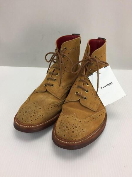 セール！Tricker's ベージュ ブローグブーツ セール！Tricker's