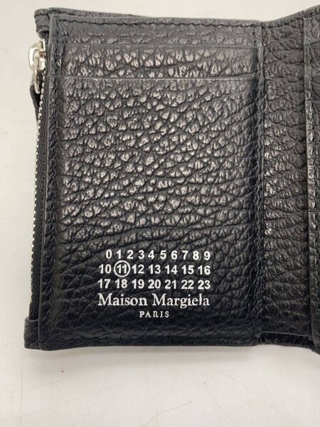 Maison Margiela(メゾンマルジェラ) / 3つ折り財布/レザー/BLK/メンズ