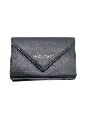 BALENCIAGA(バレンシアガ) / 2つ折り財布/レザー/BLK/メンズ/674847