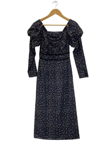 Her lip to(ハーリップトゥ) / 長袖ワンピース/S/ポリエステル/BLK