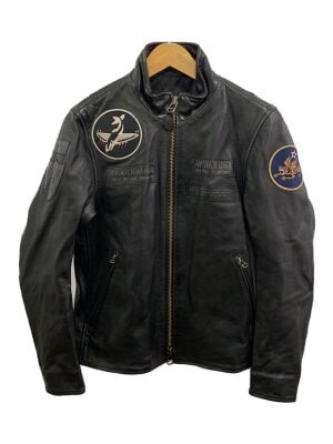 AVIREX(アヴィレックス) / ラムレザーシングルライダースジャケット/M