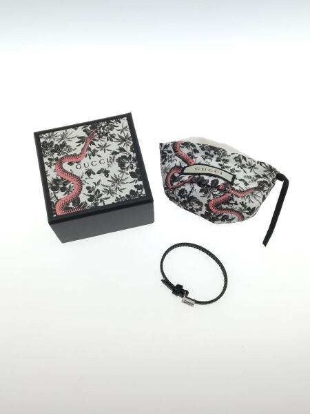 GUCCI(グッチ) / スクエアGレザーブレスレット/エナメル/クリスタル