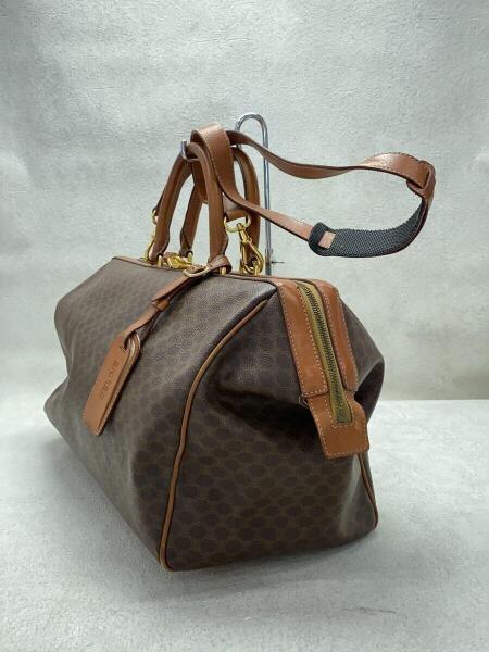 セリーヌ M95 マカダム柄 ミニボストン ハンドバッグ ゴールド金具