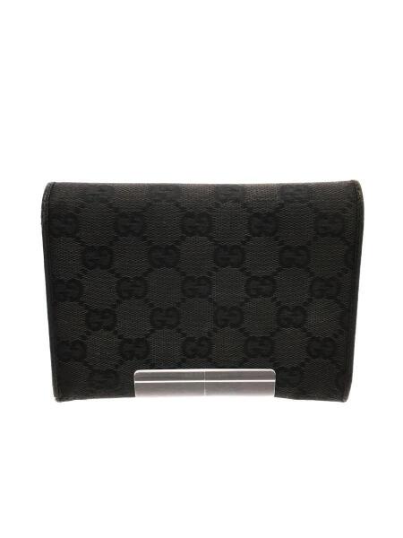 GUCCI(グッチ) / 2つ折り財布/GGキャンバス/BLK/メンズ/115099・4276