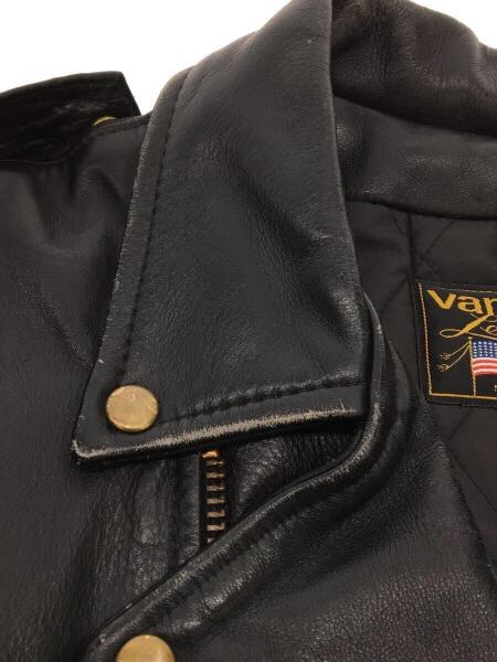 VANSON(バンソン) / ダブルライダースジャケット/40/レザー/ブラック