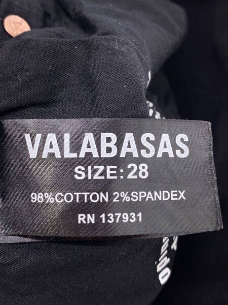VALABASAS(バラバサス) / スキニーパンツ/28/デニム/BLK// | 古着の