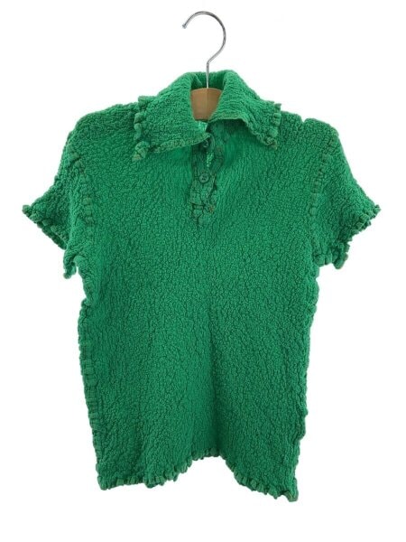 ISSEY MIYAKE(イッセイミヤケ) / 半袖ブラウス/--/ポリエステル/GRN