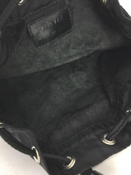 PRADA(プラダ) / 巾着ポーチ/三角ロゴプレート/ブラック | 中古品の