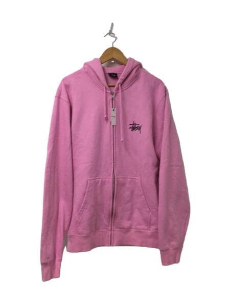 STUSSY(ステューシー) / ジップパーカー/L/コットン/ピンク | 古着の