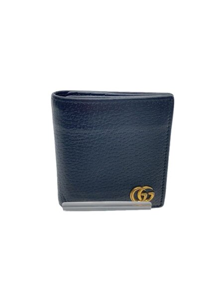 GUCCI(グッチ) / 2つ折り財布/レザー/BLK/無地/レディース/429185