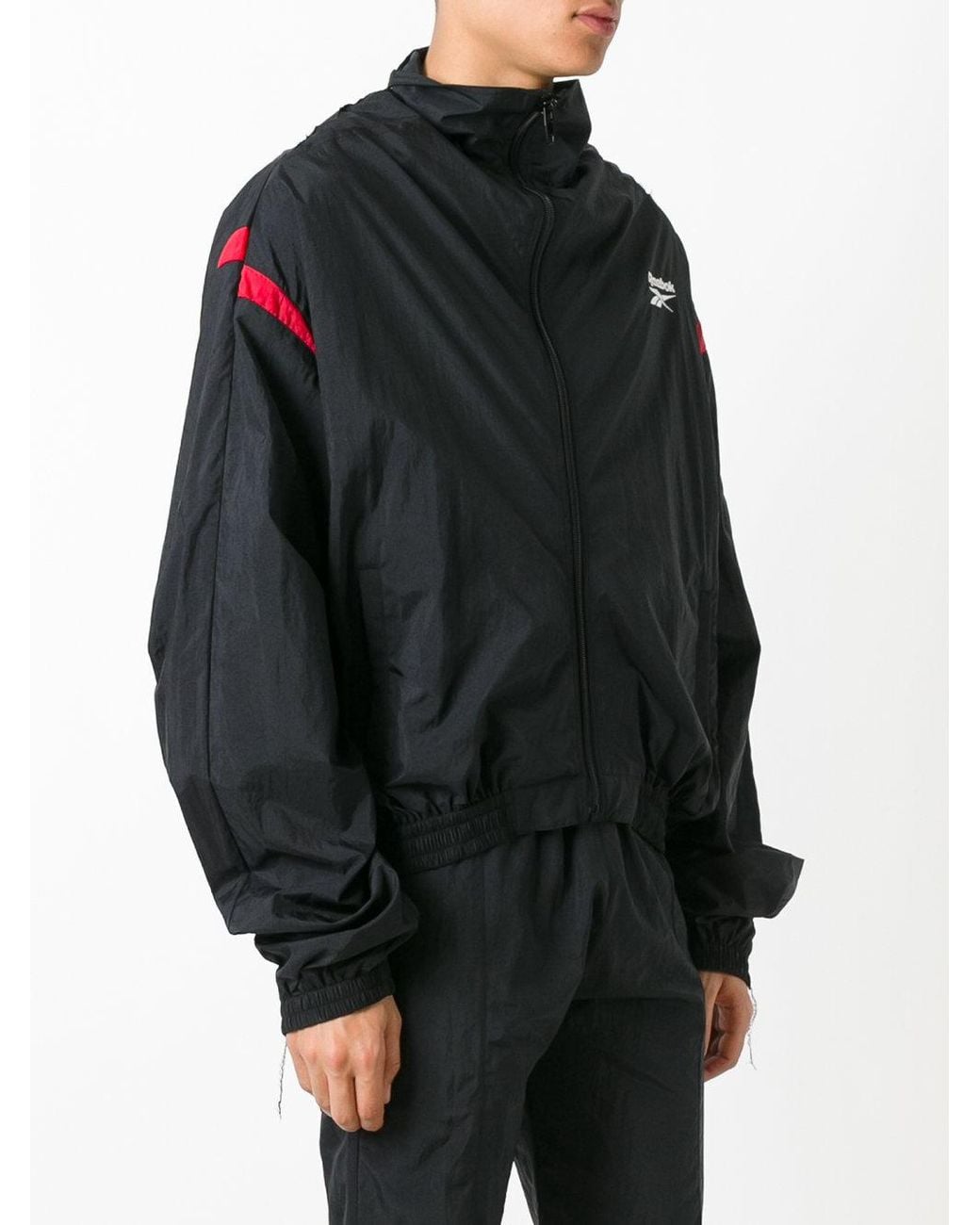 Vetements ' X Reebok' Reworked Track Jacket in Black for Men | Lyst