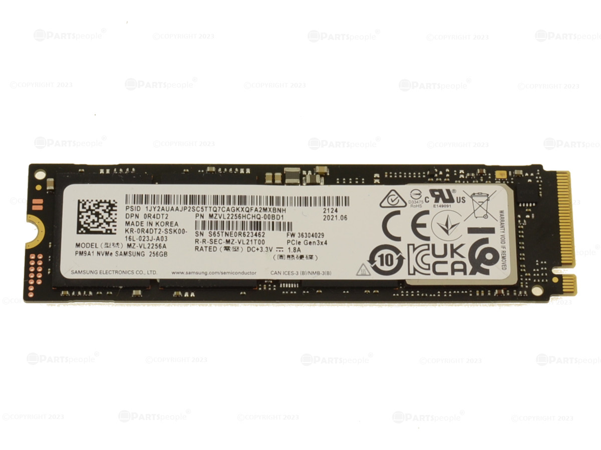 Samsung 256GB NVMe PCIE SSD M.2 2280 Card Hard Drive R4DT2