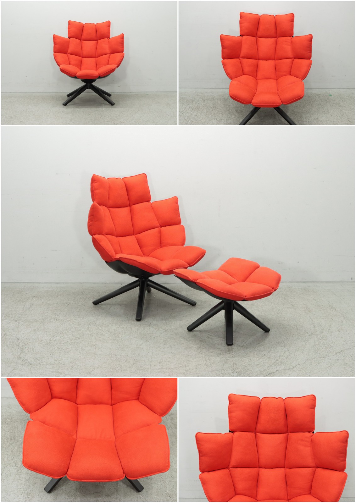 B&Bイタリア｜HUSK ハスク ラウンジチェア オットマンセット（展示品