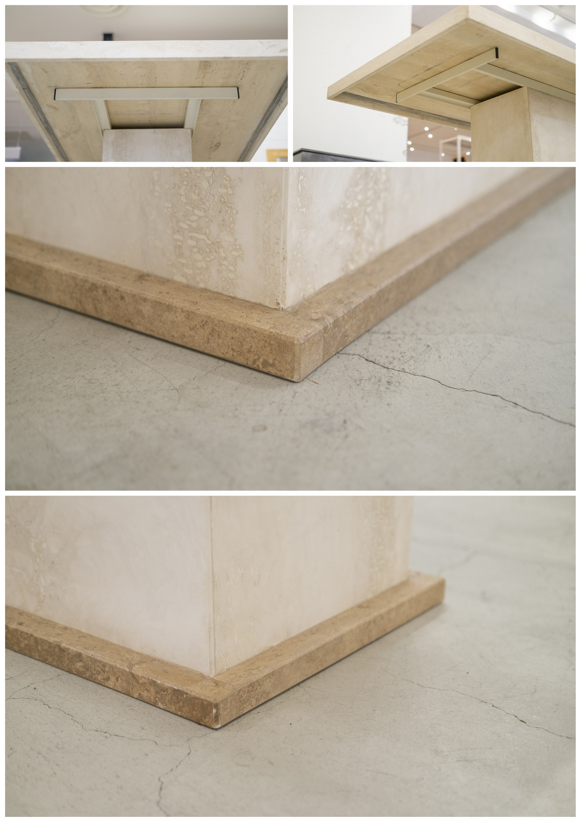 IDC大塚家具｜ダイニングテーブル「IM5450」天然石 トラバーチン