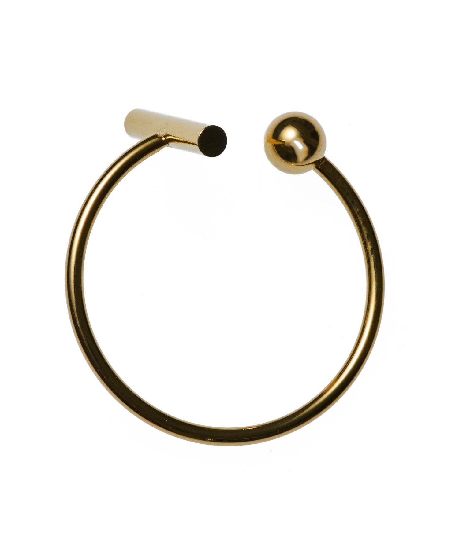 ゴールド]ボールオープンリング