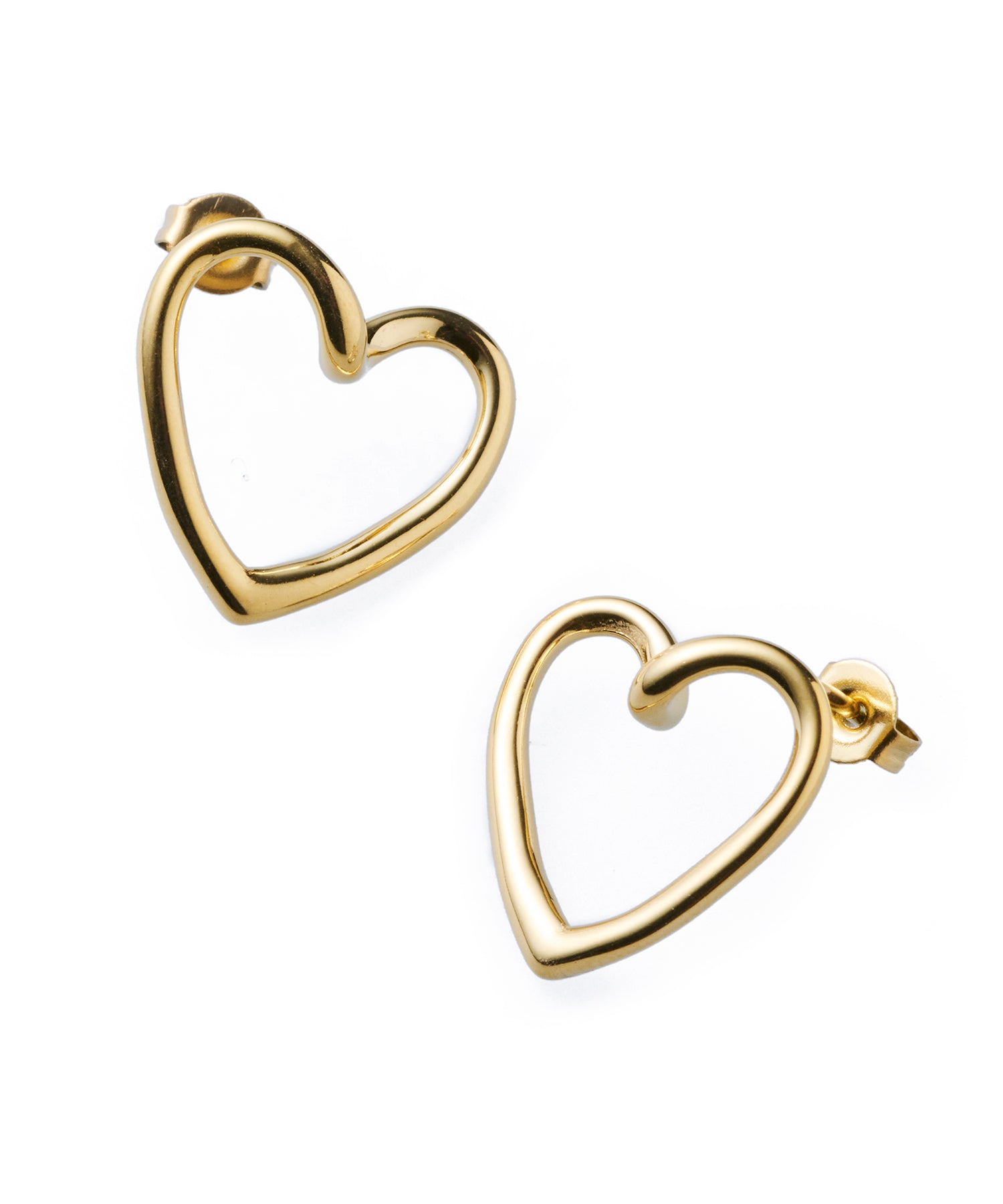 ゴールド]オープンハートピアス