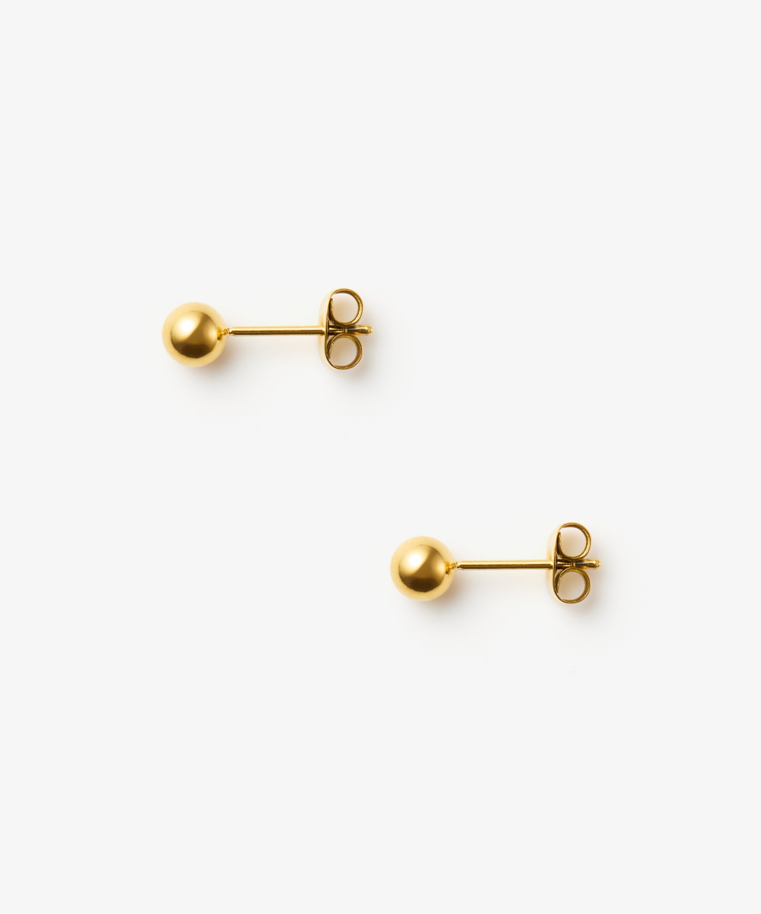 ゴールド]ピンボールピアス(medium)