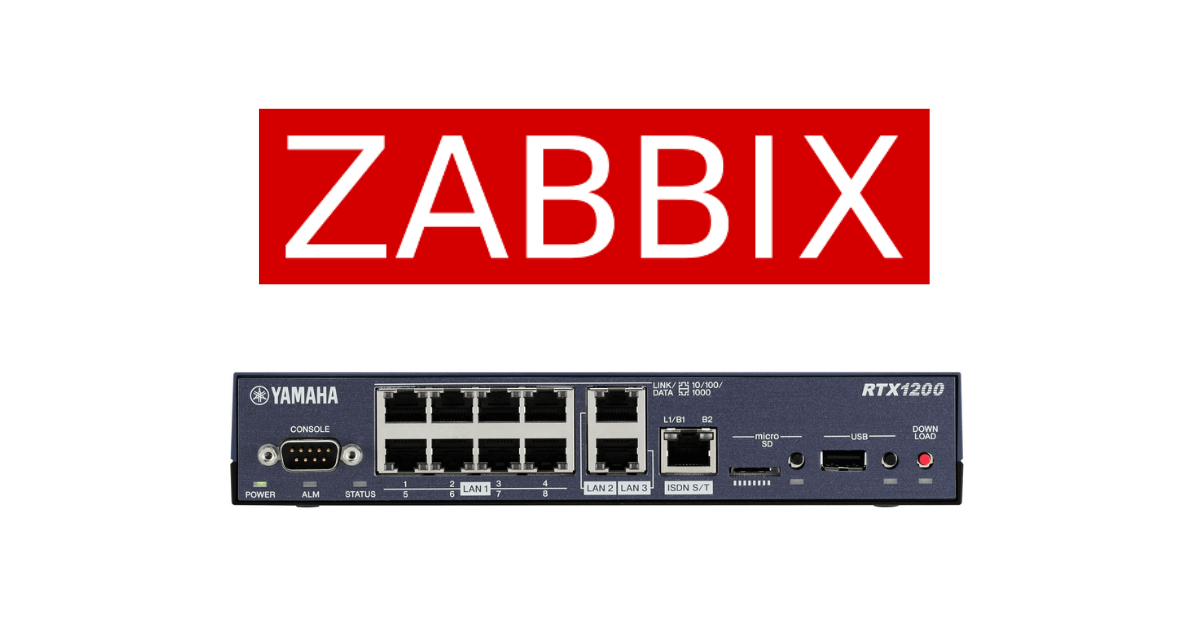ZABBIX 7.0 LTSからYAMAHA RTXをSNMPで監視します。 | Linux